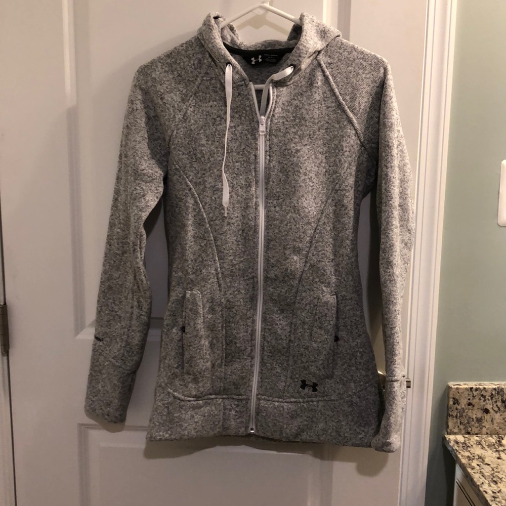 Heathered Grey Under Armour Zip Up